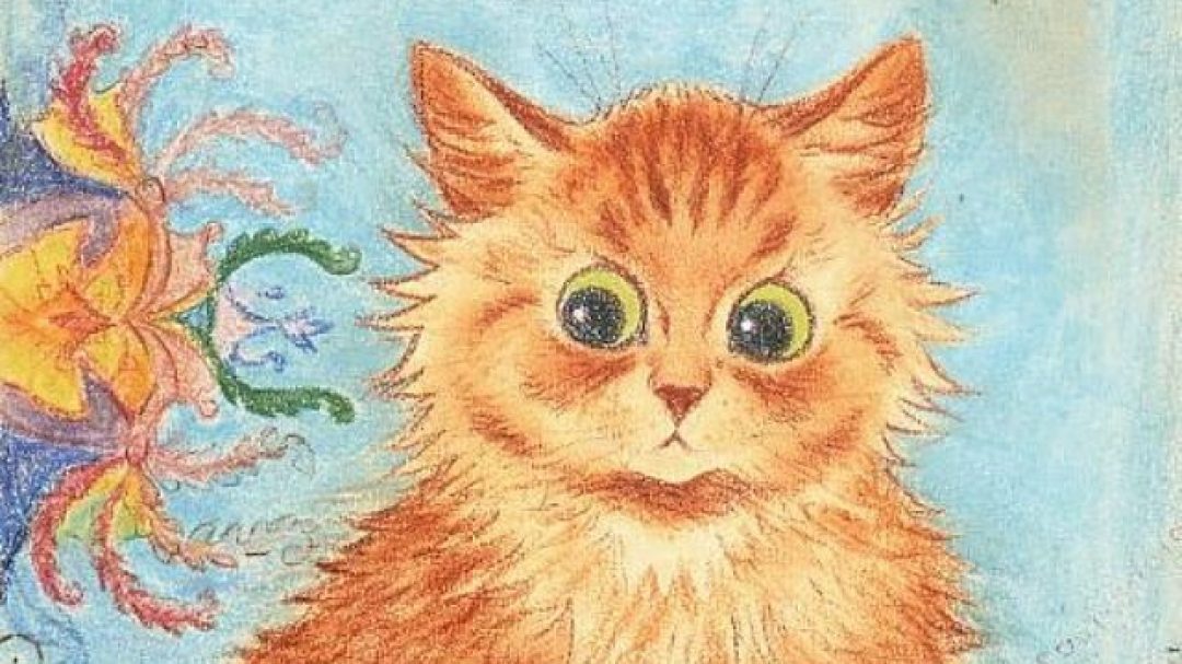 Gato obstruido de Louis Wain