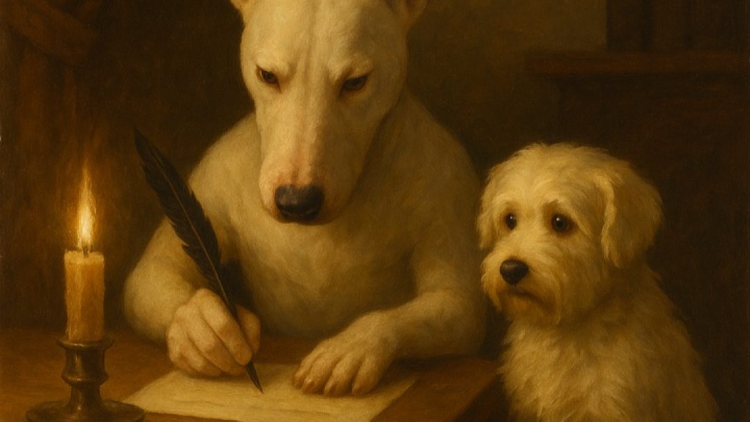 Perro escritor Perro escritor