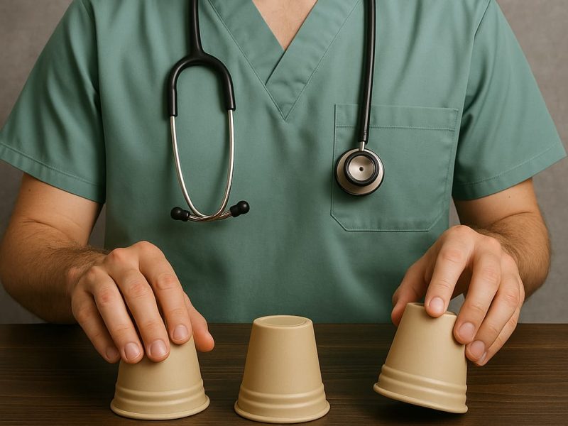 Trileros de la salud